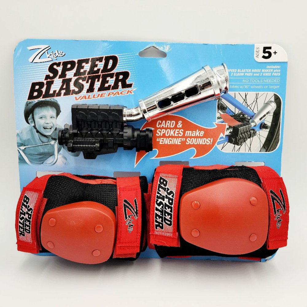 Z Kids Speed Blaster Value Pack Card& Spokes Make Engine Sounds Included 4 Pads